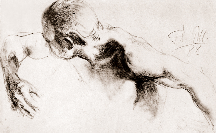  Adolpyh Von Menzel —— 《海王》习作